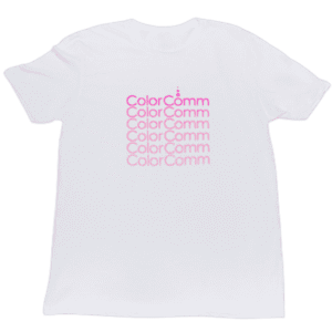 White ColorComm T-Shirt Half Sleev